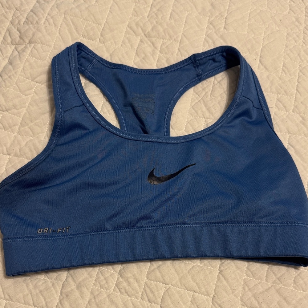 Nike Women's Dri-FIT Blue Sports Bra